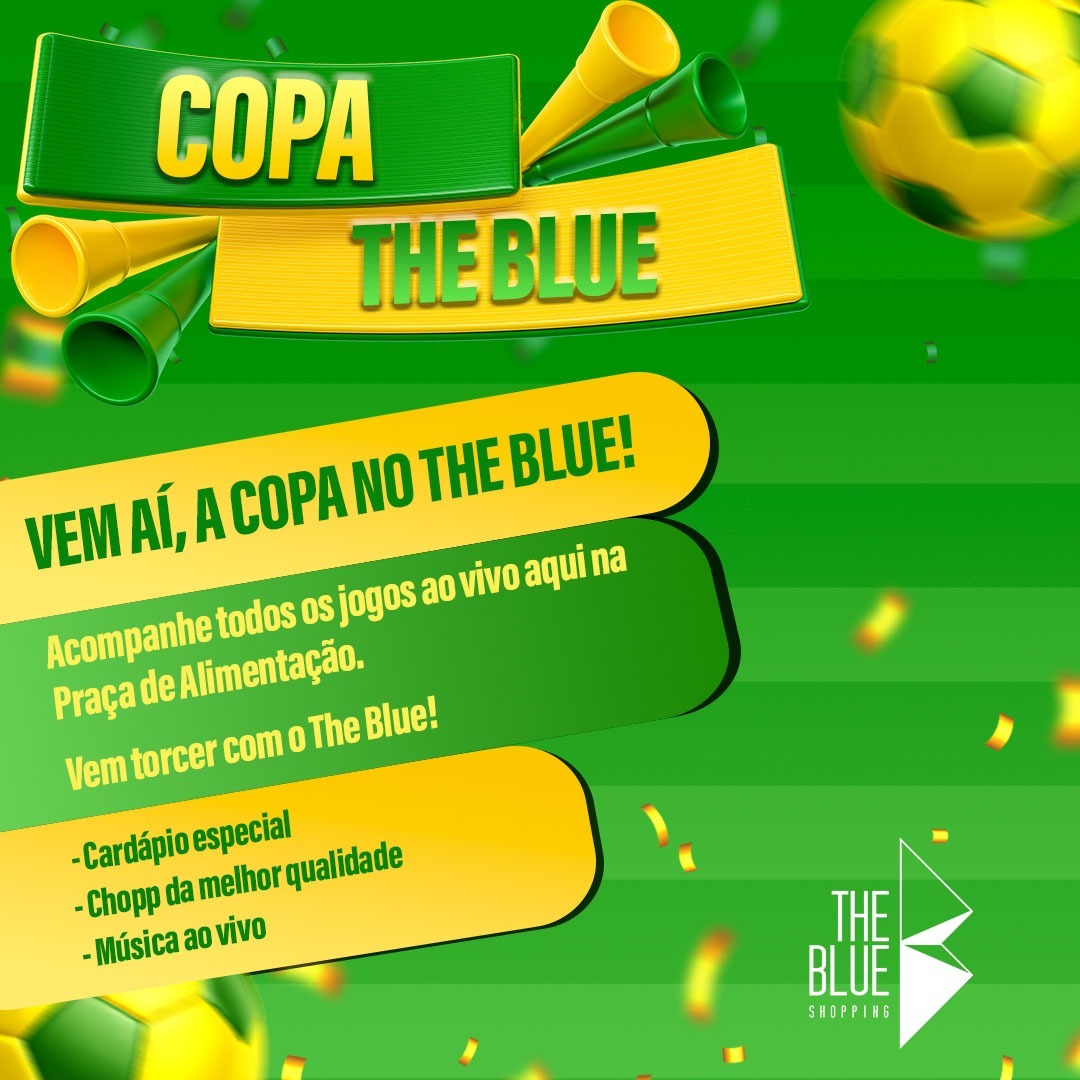 The Blue tem jogos da Copa, chopp e música ao vivo